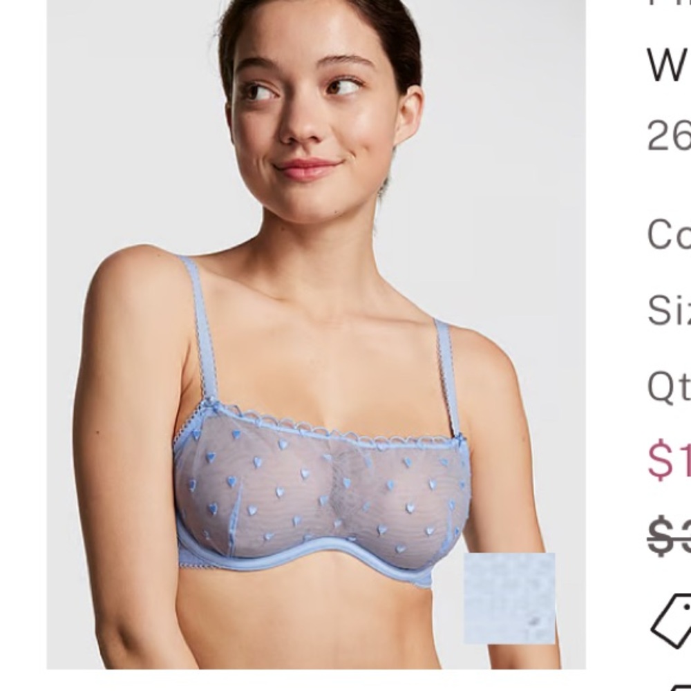Victoria’s Secret Pink Wink Unlined Balconette Bralette